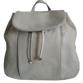 Le Tanneur Leather Backpack Beige Beige