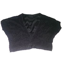 Top noir à perles en viscose Gestuz Noir