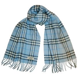 Burberry Men Scarves Blue