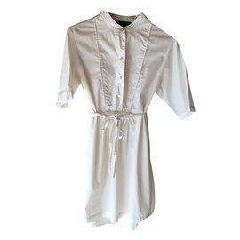 Robe en coton blanc Marc Jacobs Blanc