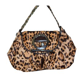 Christian Dior-Bolsas-Estampa de leopardo