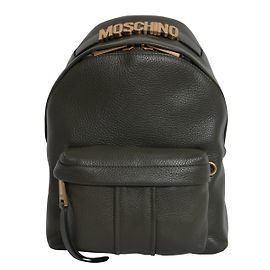 Moschino Lederrucksack Schwarz