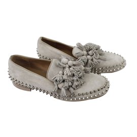 Christian Louboutin-Flats-Beige