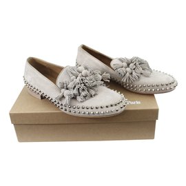 Christian Louboutin-Flats-Beige
