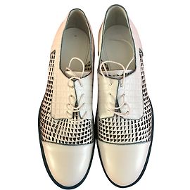 Jil Sander Perforated Leather brogues - brand new White