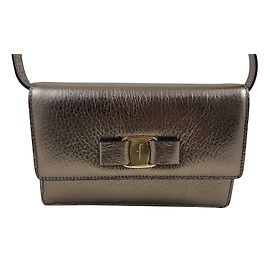 Salvatore Ferragamo Ferragamo Mini Vara Graphite Bag Otro