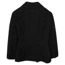 Dolce & Gabbana-Silk Lace Jacket-Black