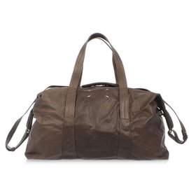 Maison Martin Margiela-Brand new duffle leather bag-Brown