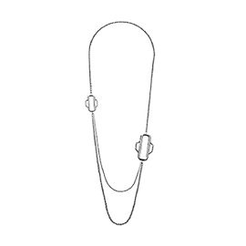 Attelage  Hermès Long necklaces Silvery