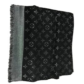 Louis Vuitton-Black lurex shawl Vuitton-Black
