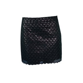 Stella Mc Cartney-Skirts-Black,Silvery,Purple