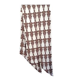 Sciarpa di seta Thomas Wylde Marrone Beige Marrone Beige