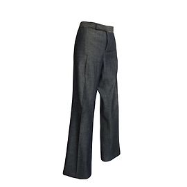 Barbara Bui Initials gerade ausgestellte Hose dunkelgrau Baumwolle Anthrazitgrau