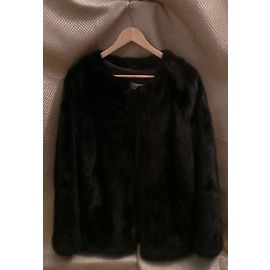 Autre Marque SPRUNG FRERE Fur Coat Black Black