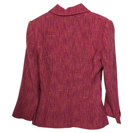 Dolce & Gabbana-Berry pink silk blend jacket-Pink
