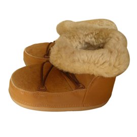 Les Prairies de Paris Ankle Boots Caramel