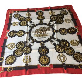 Hermès Sciarpe di seta d'epoca Multicolore