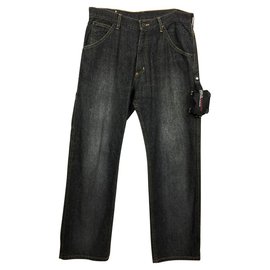 Polo Ralph Lauren-Straight jeans with detachable phone case-Black