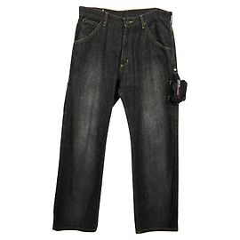 Polo Ralph Lauren Calça jeans reta com capa de telefone destacável Preto