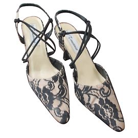 Autre Marque Décolleté in pizzo TOSCANIA nero e oro Nero