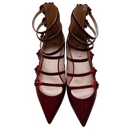 Fendi Ballet flats Dark red