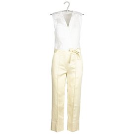 Sandro Payback vanille Jumpsuit White Beige