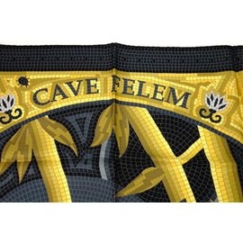Hermès-Cave Felem Silk Scarf-Black