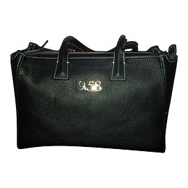 Autre Marque Black Leather Handbag Black