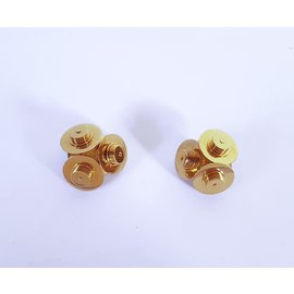 JW Anderson-Satellite Disc Clip Earrings-Golden