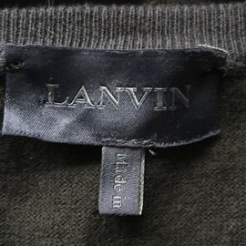 Lanvin-Navy / Schwarzer Pullover-Schwarz,Marineblau