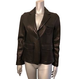 Autre Marque Veste Lola en cuir noir Noir