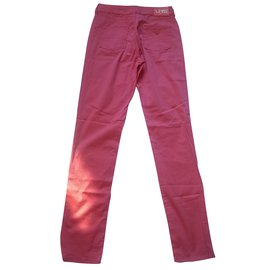 Armani Jeans-Pantalones, polainas-Rosa