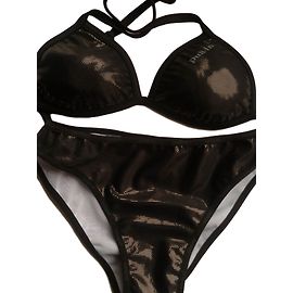 Autre Marque Maillot de bain 2 pièces Pull-In Underwear noir satiné Noir