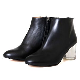 Emma Go Elna Black Leather Ankle Boots Black