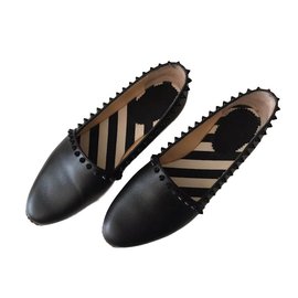 Christian Louboutin-Flats-Black,Silvery