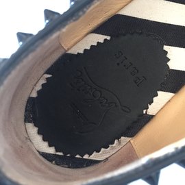 Christian Louboutin-Flats-Black,Silvery