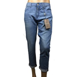 Gucci-Web detail denim jeans-Blue