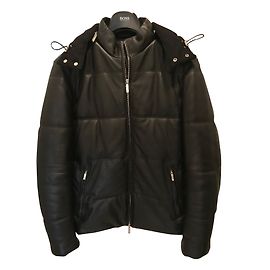 Hugo Boss Lambskin Blazer Jacket Black Black