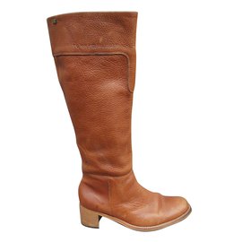 Tommy Hilfiger Leather Boots Light Brown Light brown
