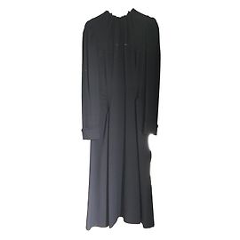 Vestido midi Prada negro Negro