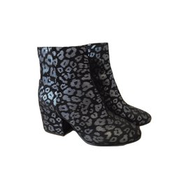Ash Ankle Boots Black Blue