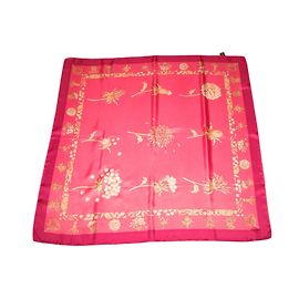 Autre Marque Seidenschal Rosa 90x90 cm Pink