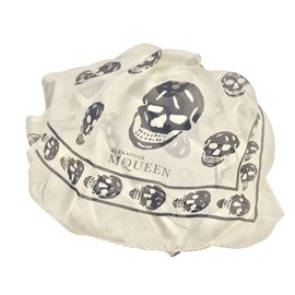 Alexander Mcqueen-Silk scarves-White