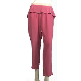 Day Birger & Mikkelsen Pantalones de seda peplum Rosa
