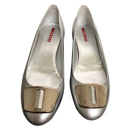 Prada Mocassin Argenté