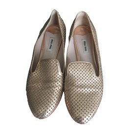 Miu Miu-Zapatillas de ballet-Plata