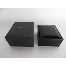 Bulgari-Bulgari Earrings Jewelry Box Inner Box and Outer Box-Black,Dark grey