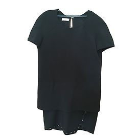 Vestido negro Bash con detalles de tachuelas Negro