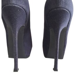 Yves Saint Laurent-Blaue, blaue Pumps von Yves Saint Laurent Tribtoo-Blau