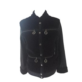 Christian Dior-Jackets-Black,Silvery